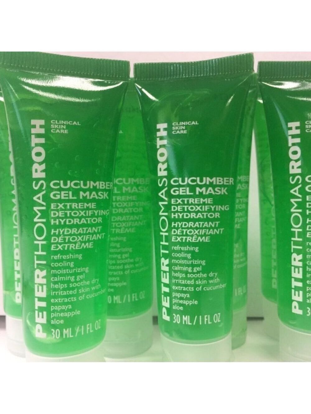 10  Peter Thomas Roth Cucumber Gel Mask Detoxifying Hydrator  1 oz NEW